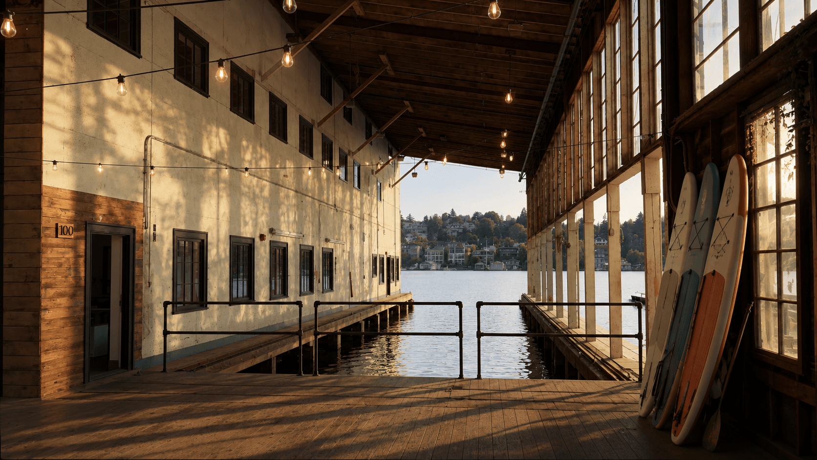 Golden hour on Lake Union